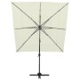 Sombrilla de 4 niveles con poste aluminio arena 250x250 cm de vidaXL, Sombrillas - Ref: Foro24-313820, Precio: 196,19 €, Desc...