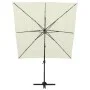 Sombrilla de 4 niveles con poste aluminio arena 250x250 cm de vidaXL, Sombrillas - Ref: Foro24-313820, Precio: 193,71 €, Desc...