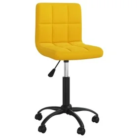 Silla de comedor giratoria de terciopelo amarillo mostaza de , Sillas de comedor - Ref: Foro24-3087603, Precio: 75,65 €, Desc...