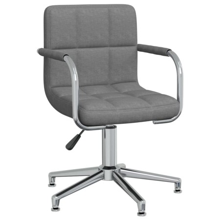Silla de comedor giratoria tela gris claro de , Sillas de comedor - Ref: Foro24-3088062, Precio: 105,85 €, Descuento: %