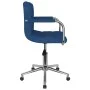 Silla de comedor giratoria tela azul de , Sillas de comedor - Ref: Foro24-3088159, Precio: 98,53 €, Descuento: %