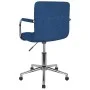 Silla de comedor giratoria tela azul de , Sillas de comedor - Ref: Foro24-3088159, Precio: 98,53 €, Descuento: %
