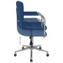 Silla de comedor giratoria tela azul de , Sillas de comedor - Ref: Foro24-3088159, Precio: 98,53 €, Descuento: %