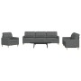 Juego de sofás 3 piezas tela gris oscuro de , Sofás - Ref: Foro24-3278288, Precio: 625,41 €, Descuento: %