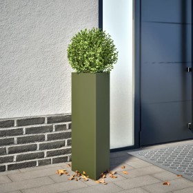 Jardineras triangulares 2 uds acero verde oliva 30x26x75 cm de , Maceteros y jardineras - Ref: Foro24-851150, Precio: 72,85 €...