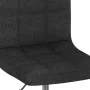 Taburete de cocina giratorio de tela negro de , Taburetes de cocina - Ref: Foro24-334205, Precio: 72,19 €, Descuento: %
