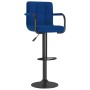 Taburetes de cocina 2 unidades tela azul de , Taburetes de cocina - Ref: Foro24-334639, Precio: 134,62 €, Descuento: %