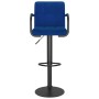 Taburetes de cocina 2 unidades tela azul de , Taburetes de cocina - Ref: Foro24-334639, Precio: 134,62 €, Descuento: %