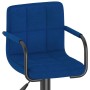 Taburetes de cocina 2 unidades tela azul de , Taburetes de cocina - Ref: Foro24-334639, Precio: 134,62 €, Descuento: %