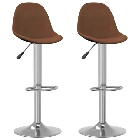 Kitchen stools, 2 units, brown fabric by , Kitchen stools - Ref: Foro24-333384, Price: 97,09 €, Discount: %