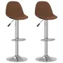 Kitchen stools, 2 units, brown fabric by , Kitchen stools - Ref: Foro24-333384, Price: 97,09 €, Discount: %