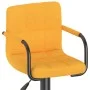 Taburete de cocina de tela amarillo mostaza de , Taburetes de cocina - Ref: Foro24-334632, Precio: 87,76 €, Descuento: %