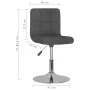 Drehbarer Esszimmerstuhl aus dunkelgrauem Stoff von , Essstühle - Ref: Foro24-3087469, Preis: 80,53 €, Rabatt: %