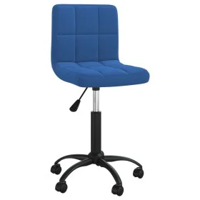 Silla de comedor giratoria de terciopelo azul de , Sillas de comedor - Ref: Foro24-3087600, Precio: 100,01 €, Descuento: %