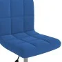 Silla de comedor giratoria de terciopelo azul de , Sillas de comedor - Ref: Foro24-3087600, Precio: 100,01 €, Descuento: %