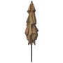 Sombrilla de 3 niveles con poste de aluminio gris taupé 2,5x2,5 m de vidaXL, Sombrillas - Ref: Foro24-313839, Precio: 80,65 €...