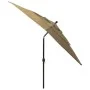 Sombrilla de 3 niveles con poste de aluminio gris taupé 2,5x2,5 m de vidaXL, Sombrillas - Ref: Foro24-313839, Precio: 80,63 €...