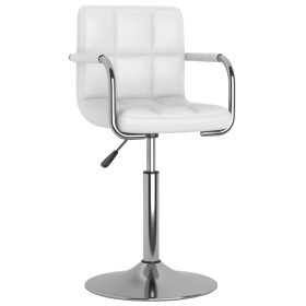 Silla de comedor de cuero sintético blanco de , Sillas de comedor - Ref: Foro24-3087906, Precio: 92,76 €, Descuento: %