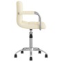 Silla de comedor giratoria tela color crema de , Sillas de comedor - Ref: Foro24-3087971, Precio: 90,57 €, Descuento: %
