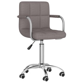 Silla de comedor giratoria tela gris topo de , Sillas de comedor - Ref: Foro24-3087978, Precio: 93,16 €, Descuento: %