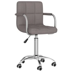 Silla de comedor giratoria tela gris topo de , Sillas de comedor - Ref: Foro24-3087978, Precio: 92,38 €, Descuento: %