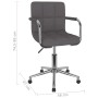 Silla de comedor giratoria de tela gris taupe de , Sillas de comedor - Ref: Foro24-3088164, Precio: 92,38 €, Descuento: %