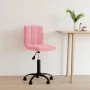 Silla de oficina giratoria de terciopelo rosa de , Sillas de oficina - Ref: Foro24-334361, Precio: 91,96 €, Descuento: %