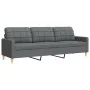 4-piece dark gray fabric sofa set with ottoman by , Sofas - Ref: Foro24-3278296, Price: 637,46 €, Discount: %