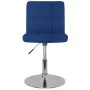 Blue fabric swivel kitchen stool by , Kitchen stools - Ref: Foro24-334203, Price: 73,81 €, Discount: %