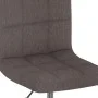 Taburete de cocina giratorio de tela gris taupé de , Taburetes de cocina - Ref: Foro24-334208, Precio: 73,81 €, Descuento: %
