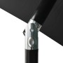 Sombrilla con LED y poste de acero negro 2x3 m de vidaXL, Sombrillas - Ref: Foro24-313792, Precio: 66,86 €, Descuento: %