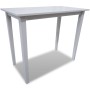 Mesa alta de madera blanca de vidaXL, Mesas de cocina y de comedor - Ref: Foro24-241701, Precio: 124,96 €, Descuento: %