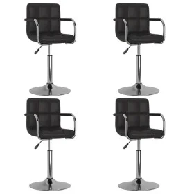 Sillas de comedor giratorias 4 unidades cuero sintético negro de , Sillas de comedor - Ref: Foro24-3087887, Precio: 243,62 €,...
