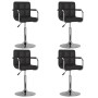 Sillas de comedor giratorias 4 unidades cuero sintético negro de , Sillas de comedor - Ref: Foro24-3087887, Precio: 246,37 €,...