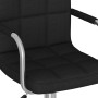Silla de comedor giratoria tela negro de , Sillas de comedor - Ref: Foro24-3087975, Precio: 102,26 €, Descuento: %