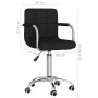 Silla de comedor giratoria tela negro de , Sillas de comedor - Ref: Foro24-3087975, Precio: 102,26 €, Descuento: %