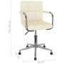 Silla de comedor giratoria tela color crema de , Sillas de comedor - Ref: Foro24-3088157, Precio: 106,53 €, Descuento: %