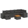 Garden sofa set 8 pieces and black synthetic rattan cushions by , Garden sets - Ref: Foro24-3265178, Price: 554,05 €, Discoun...