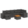 Set de sofás de jardín 8 piezas y cojines ratán sintético negro de , Conjuntos de jardín - Ref: Foro24-3265178, Precio: 529,8...