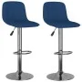 Kitchen stools 2 units blue fabric by , Kitchen stools - Ref: Foro24-333949, Price: 119,95 €, Discount: %
