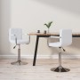 Sillas de comedor giratorias 2 unidades cuero sintético blanco de , Sillas de comedor - Ref: Foro24-334573, Precio: 128,28 €,...