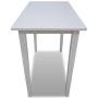 Mesa alta de madera blanca de vidaXL, Mesas de cocina y de comedor - Ref: Foro24-241701, Precio: 124,96 €, Descuento: %