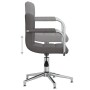 Silla de oficina giratoria tela gris oscuro de , Sillas de oficina - Ref: Foro24-334730, Precio: 105,85 €, Descuento: %