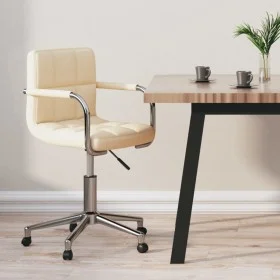 Silla de oficina giratoria de tela color crema de , Sillas de oficina - Ref: Foro24-334793, Precio: 104,57 €, Descuento: %