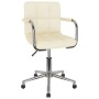 Silla de oficina giratoria de tela color crema de , Sillas de oficina - Ref: Foro24-334793, Precio: 106,53 €, Descuento: %