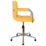 Silla de oficina giratoria de tela amarilla mostaza de , Sillas de oficina - Ref: Foro24-334798, Precio: 114,09 €, Descuento: %