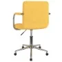 Silla de oficina giratoria de tela amarilla mostaza de , Sillas de oficina - Ref: Foro24-334798, Precio: 111,84 €, Descuento: %
