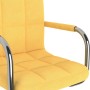 Silla de oficina giratoria de tela amarilla mostaza de , Sillas de oficina - Ref: Foro24-334798, Precio: 114,09 €, Descuento: %