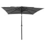 Sombrilla de 3 niveles poste aluminio gris antracita 2,5x2,5 m de vidaXL, Sombrillas - Ref: Foro24-313838, Precio: 78,37 €, D...