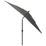 Sombrilla de 3 niveles poste aluminio gris antracita 2,5x2,5 m de vidaXL, Sombrillas - Ref: Foro24-313838, Precio: 78,37 €, D...